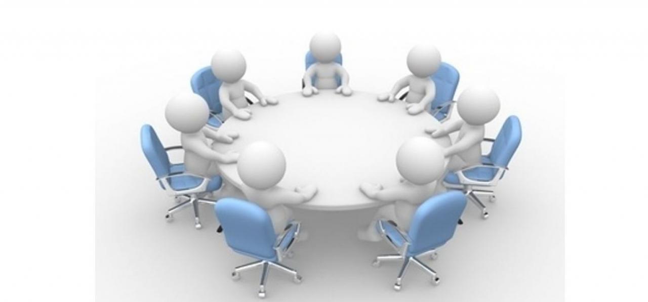 Автономные рабочие группы. Человечки за столом. Круглый стол собрание. Человечки за круглым столом. Круглый стол заседание.
